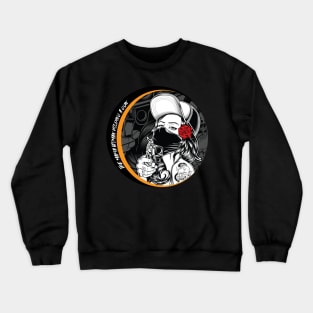 the mafia woman holding a gun Crewneck Sweatshirt